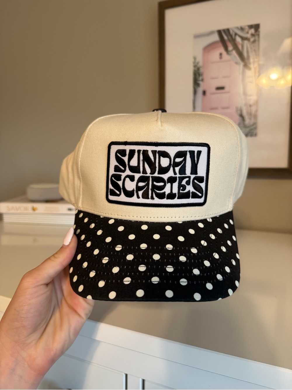 Kids Polka Dot hat - Kenz Kustoms